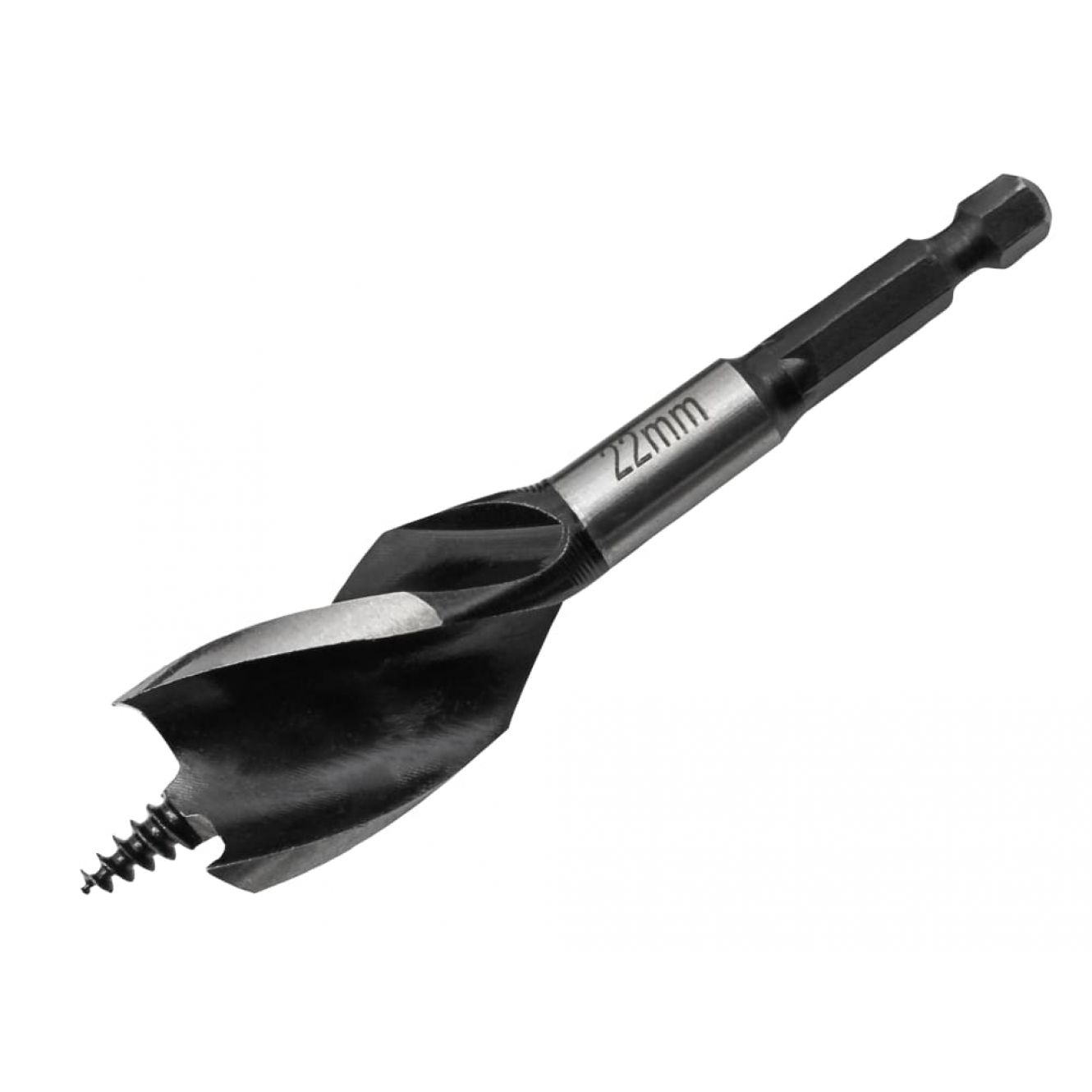 Tri-Point Speed Auger Bit, Stubby