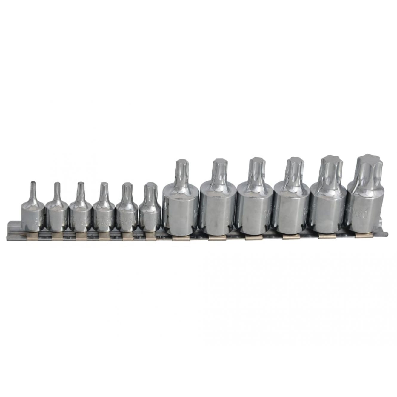 TORX Socket Set of 12 1/4 & 3/8in Square Drive B/S01551