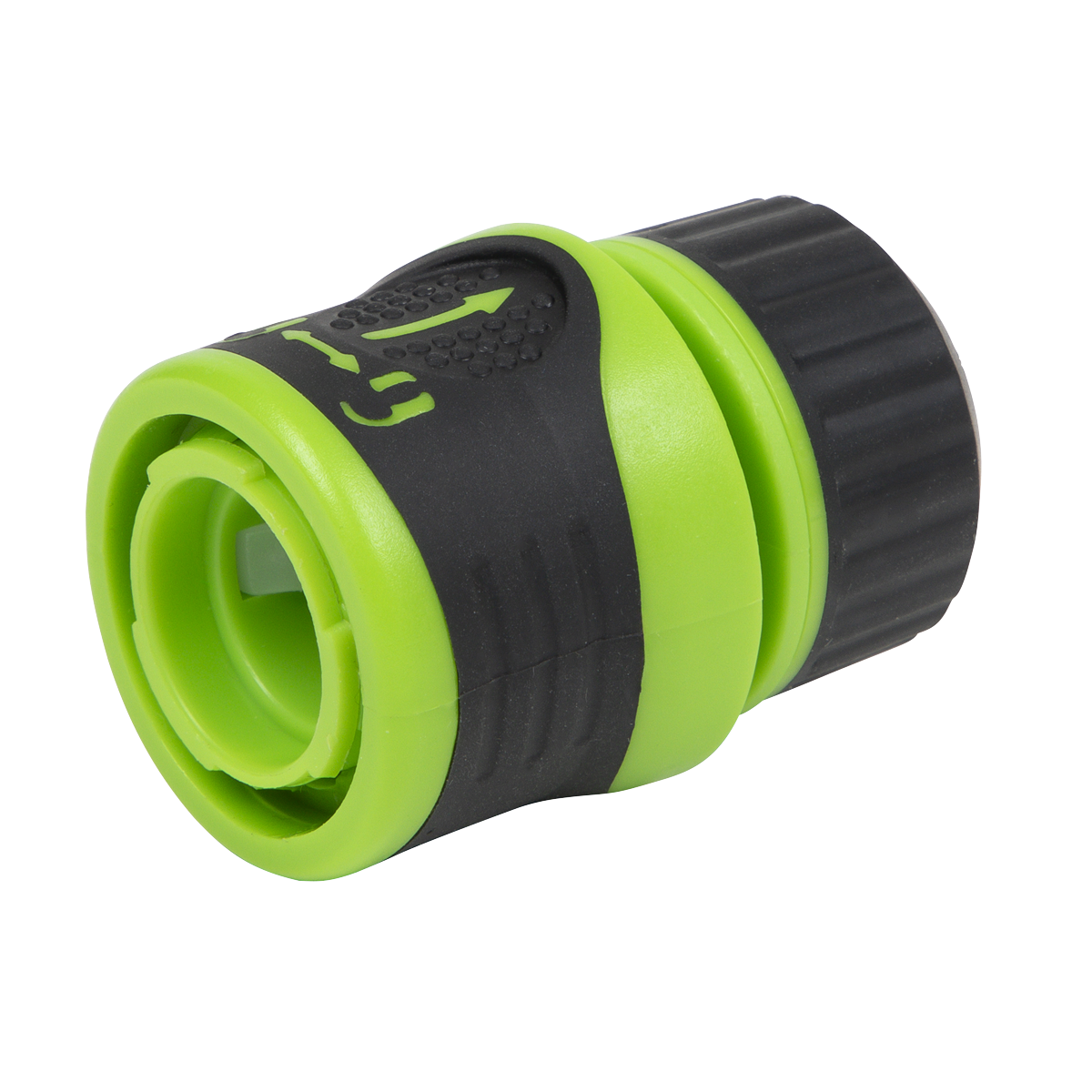 Soft Touch Hose Connector With Water Stop & Lock 1/2"-5/8" JS3051