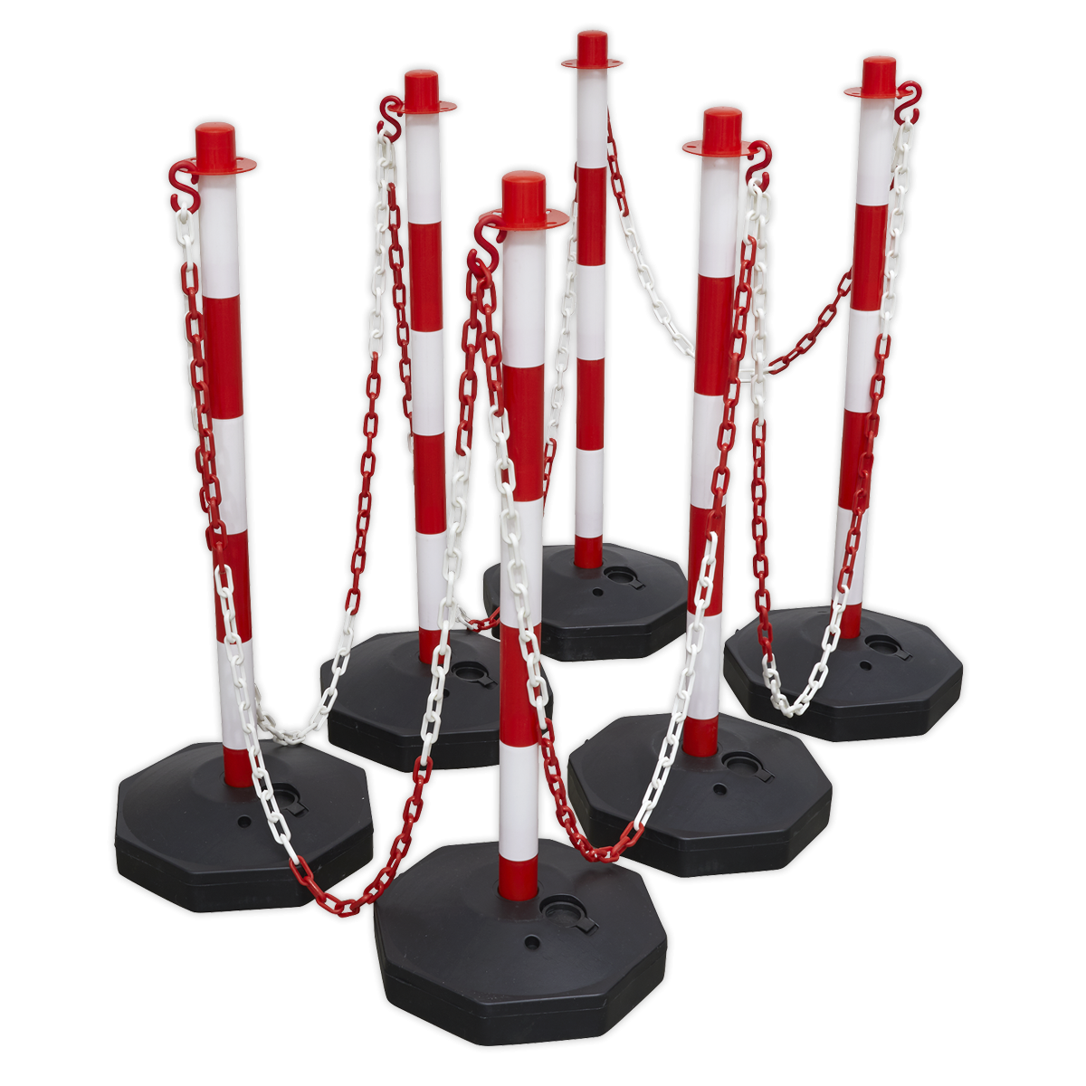 Red/White Post & Chain Kit 25m RWSBKIT