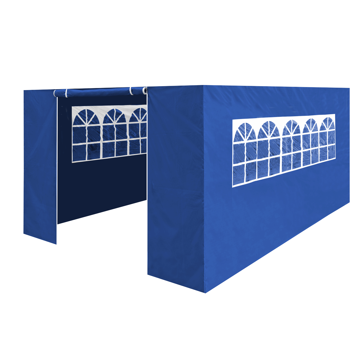 Dellonda Premium Side Walls/Doors/Windows for Gazebo/Marquee, Fits 3 x 4.5m Models - Blue DG151