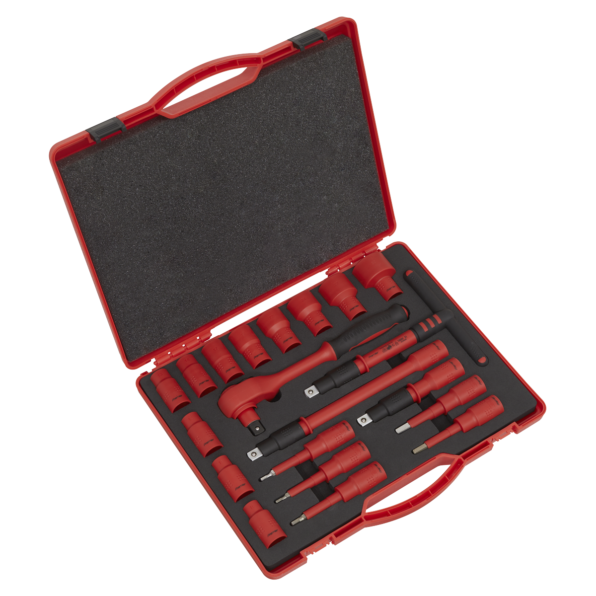 Insulated Socket Set 20pc 1/2"Sq Drive WallDrive® VDE Approved AK7941