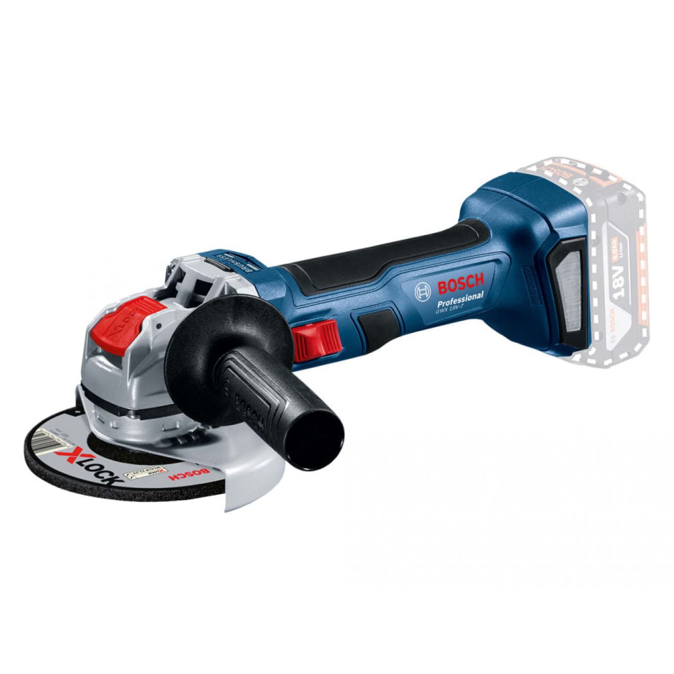 GWX 18V-7 Professional X-LOCK Angle Grinder 115mm 18V Bare Unit BSH6019H9103