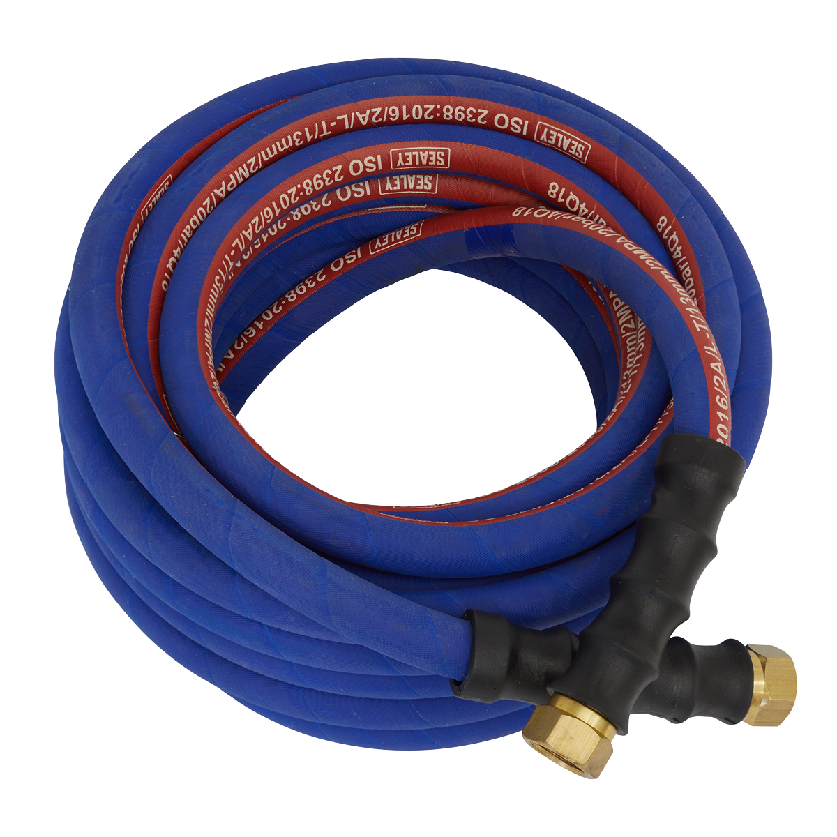 Air Hose 10m x Ø13mm with 1/2"BSP Unions Extra-Heavy-Duty AH10R/12