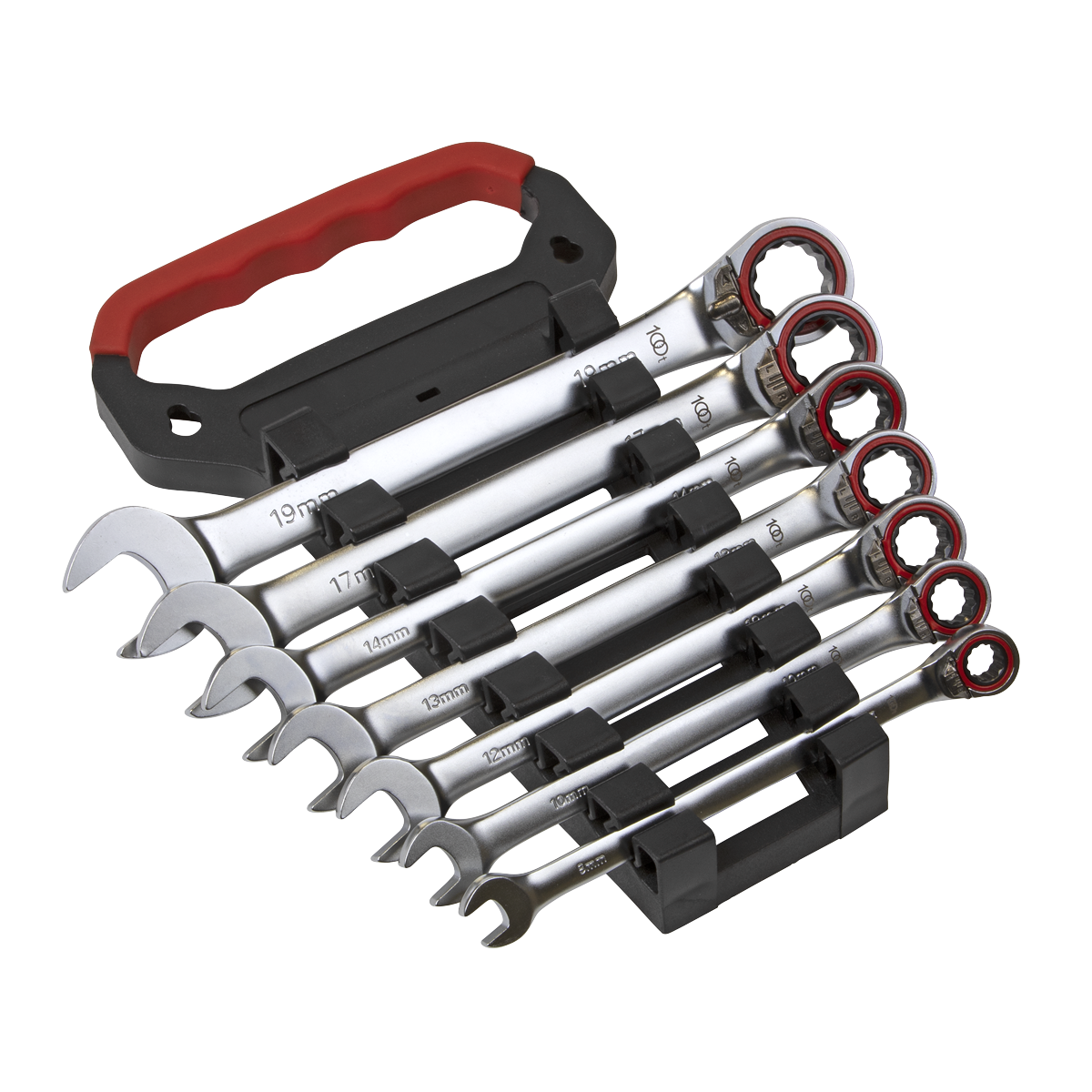 Reversible Ratchet Combination Spanner Set 7pc Metric Platinum Series AK63945