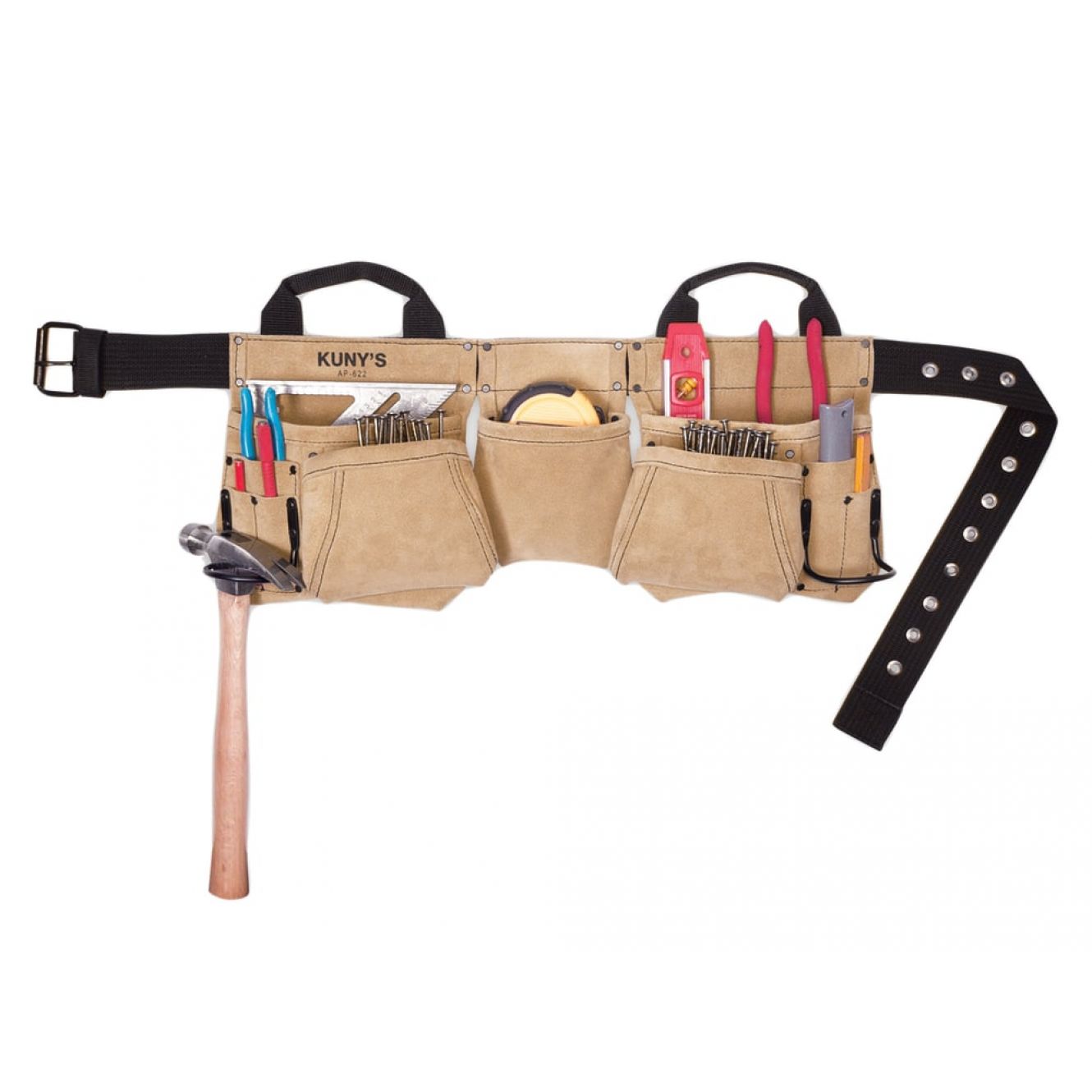 AP-622A Carpenter's Apron Split Grain Leather KUNAP622