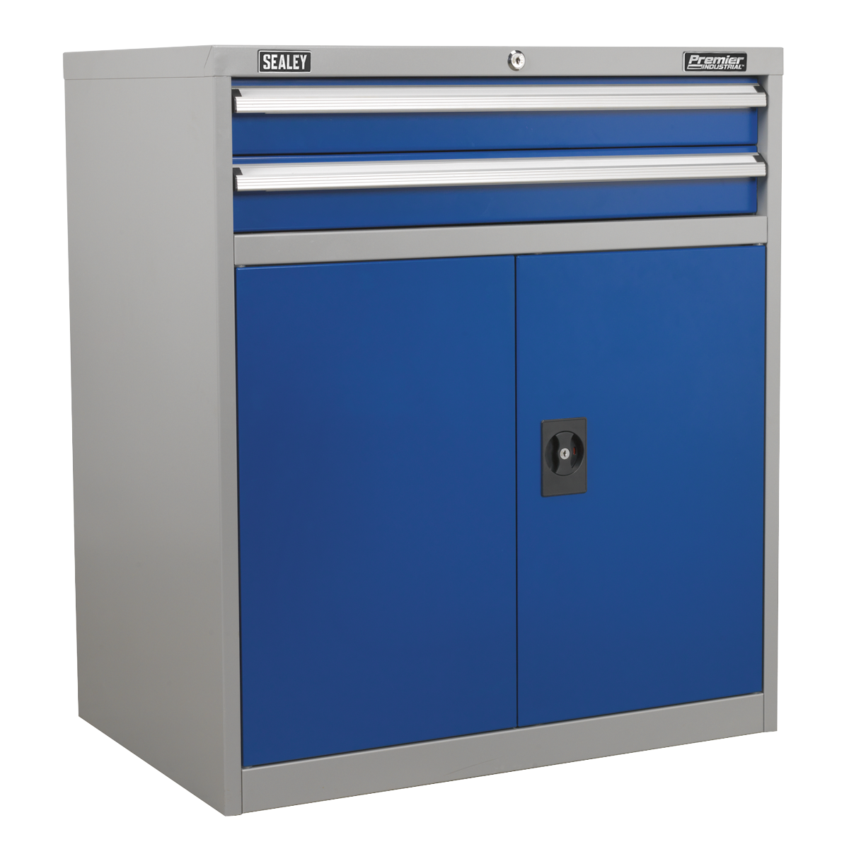 Industrial Cabinet 2 Drawer & 1 Shelf Double Locker API8810