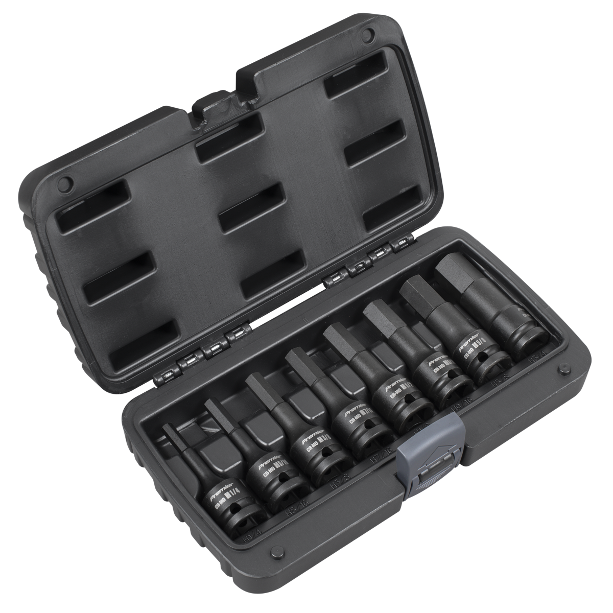 Impact Hex Socket Bit Set 8pc 1/2"Sq Drive - Imperial AK5600