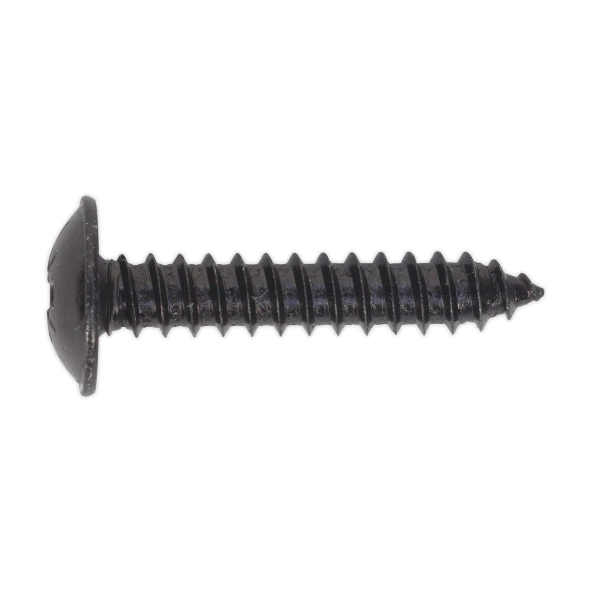 Self-Tapping Screw 4.8 x 25mm Flanged Head Black Pozi Pack of 100 BST4825