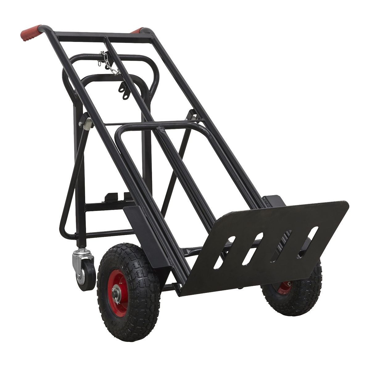 Heavy-Duty 3-in-1 Sack Truck with PU Tyres 300kg Capacity CST989HD