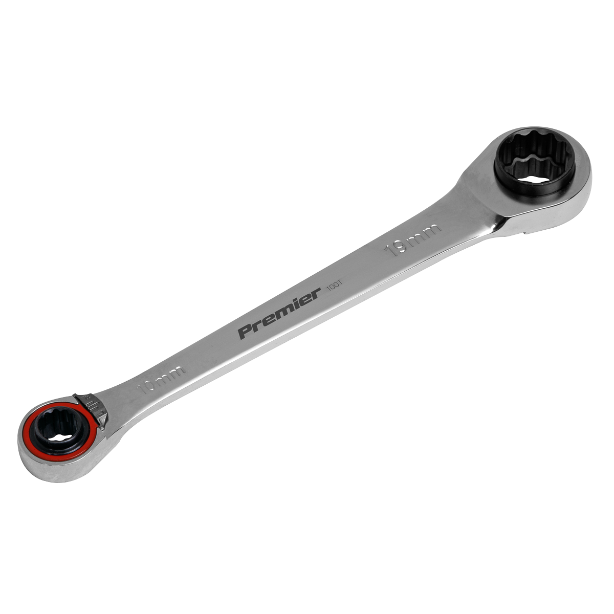 Ratchet Ring Spanner 4-in-1 Reversible Metric Platinum Series AK63948