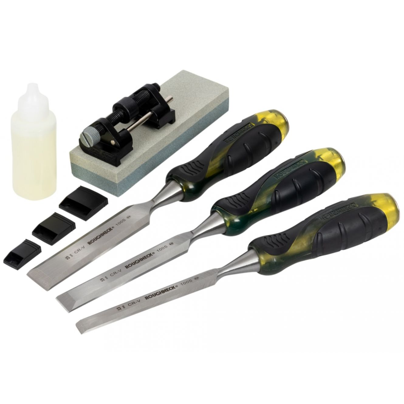 Bevel Edge Chisel & Sharpening Kit, 6 piece ROU30165