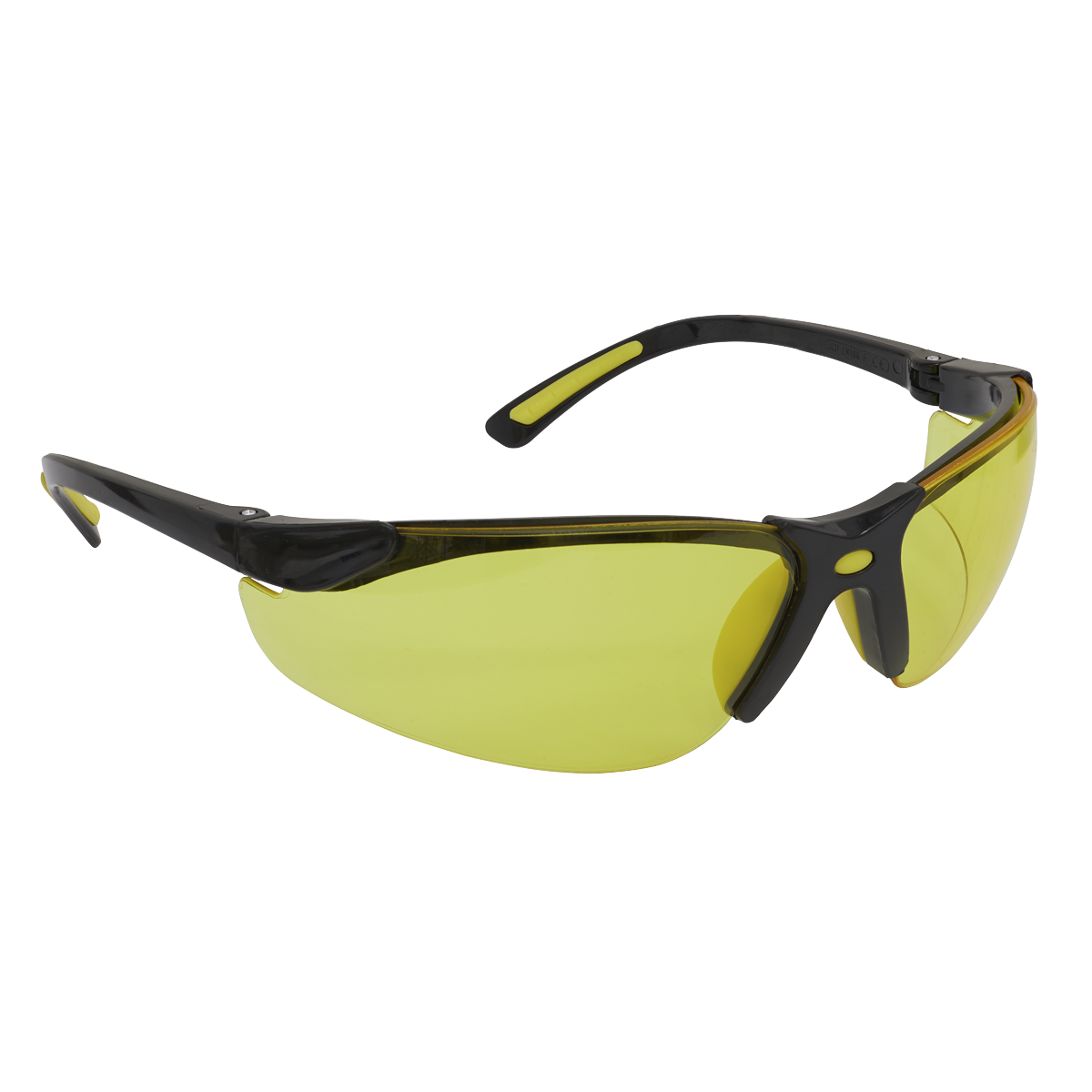 Zante Style Amber Lens Safety Glasses with Flexi Arms 9215