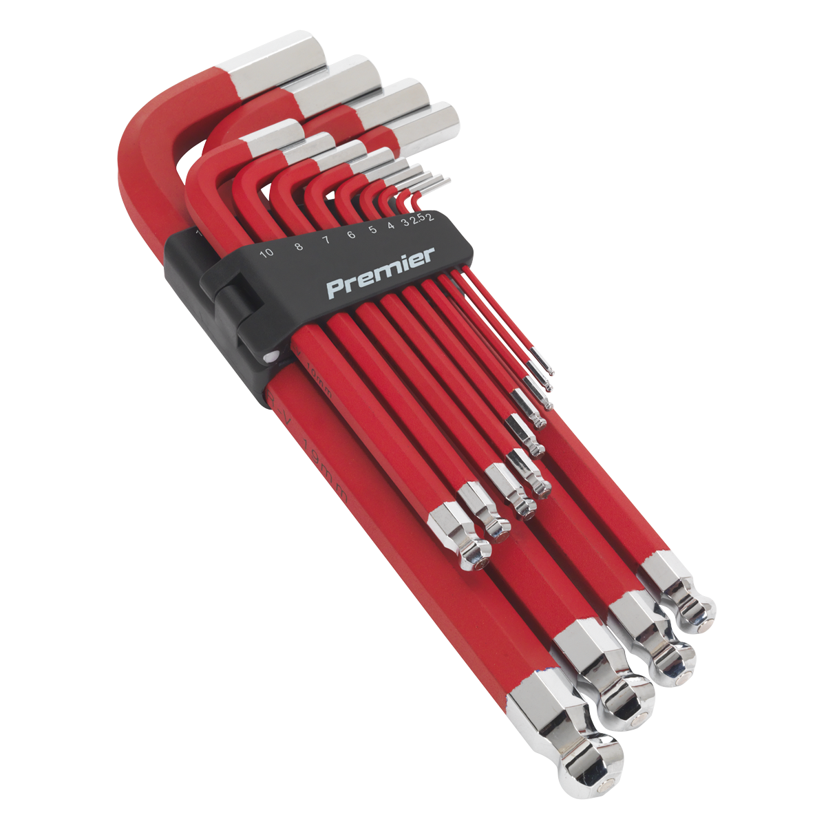 Jumbo Ball-End Hex Key Set 13pc Anti-Slip - Metric AK7187