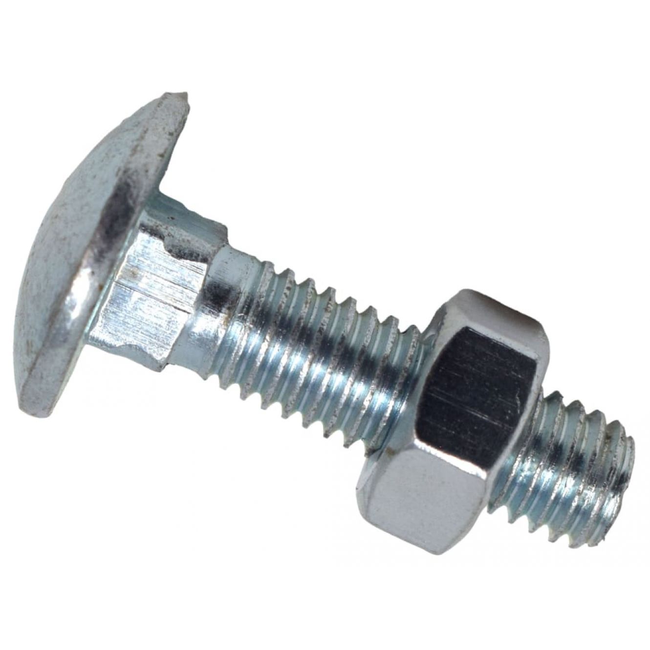 Cup Square Hex Bolt & Nut ZP M6 x 100mm Box 25