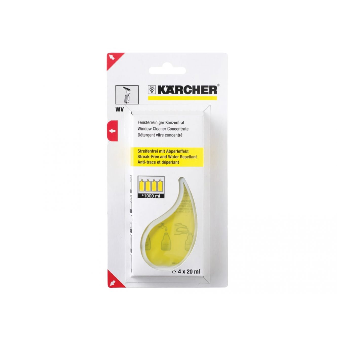 Glass Cleaning Sachets (4x20ml) KAR62953020