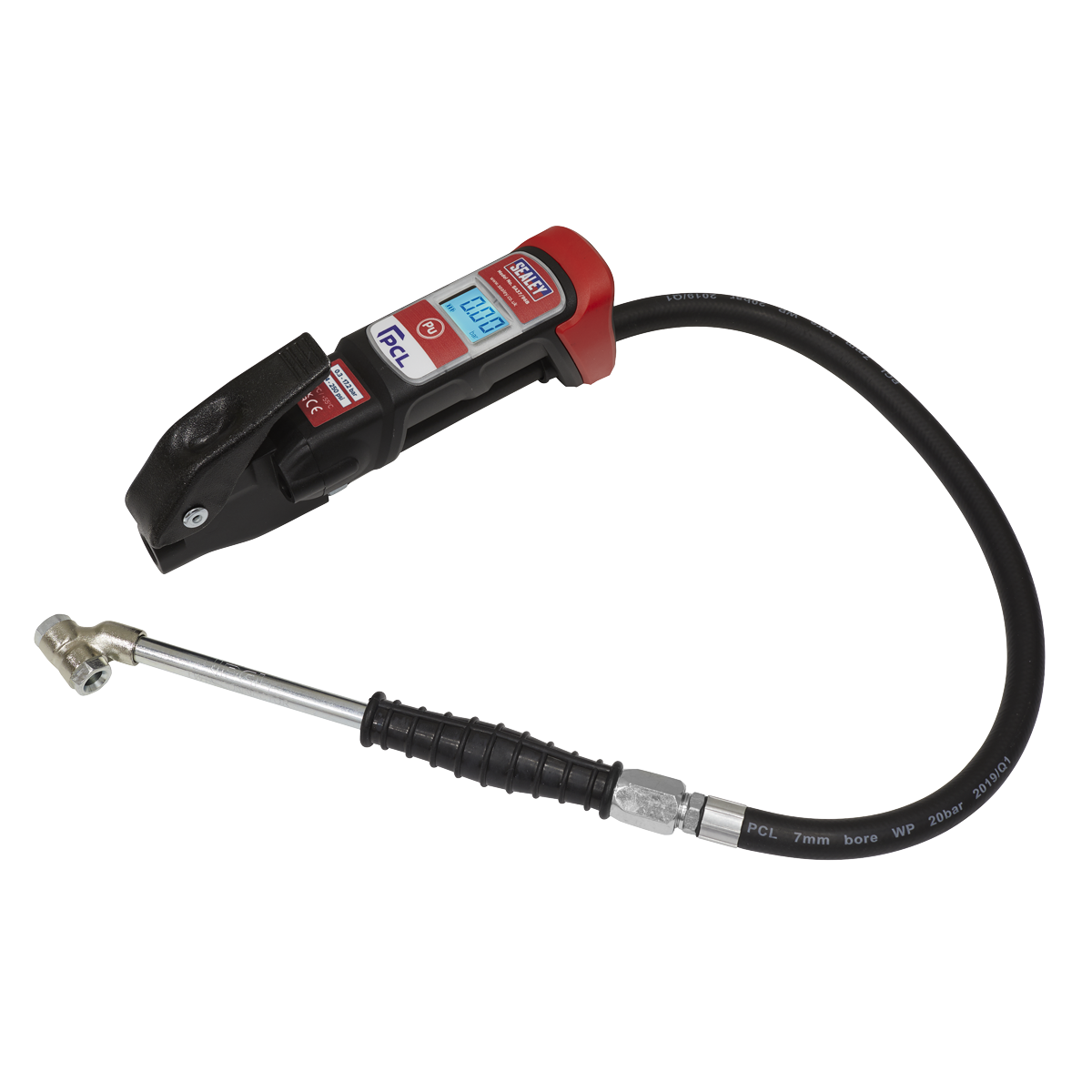 Premier Anodised Digital Tyre Inflator with Twin Push-On Connector SA37/96B