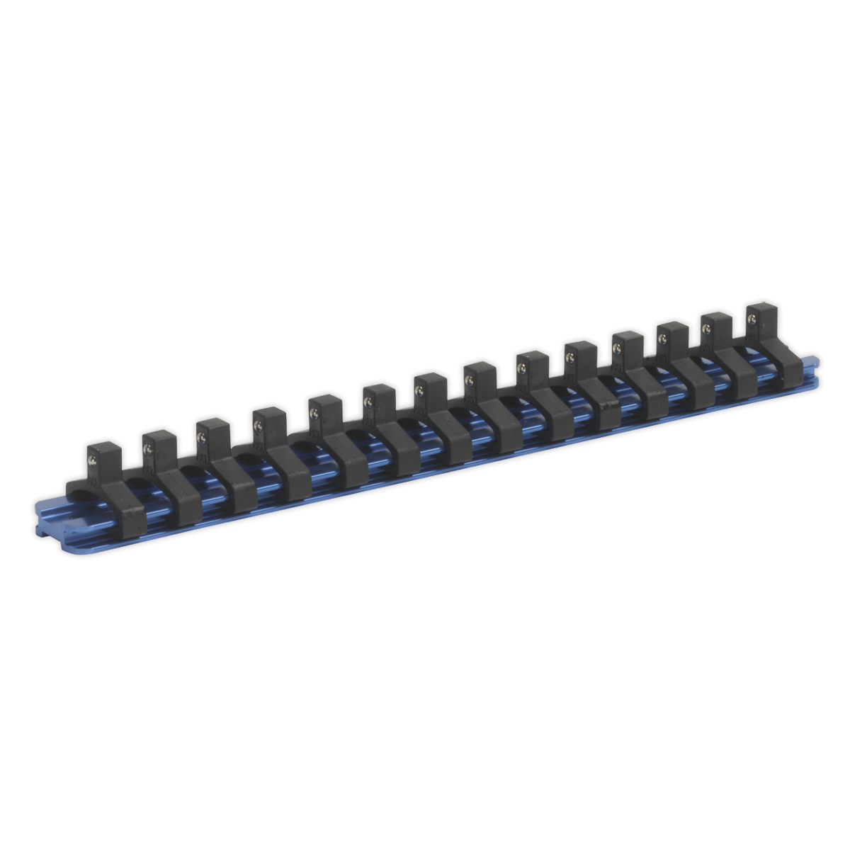 Socket Retaining Rail with 14 Clips Aluminium 1/4"Sq Drive SR1414
