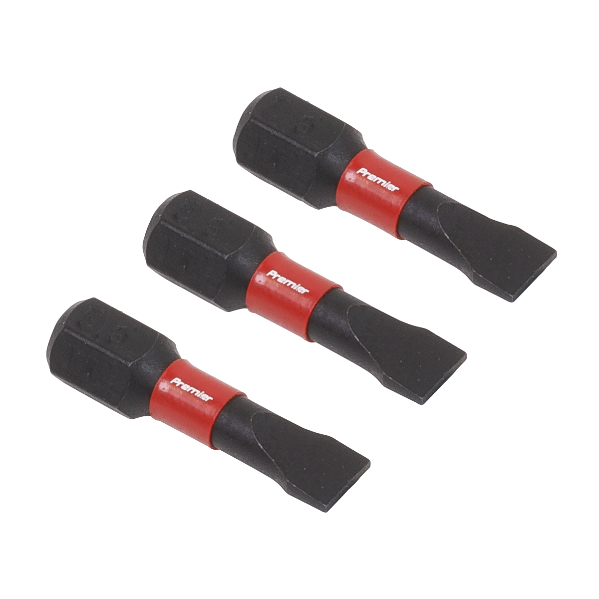 Slotted 5.5mm Impact Power Tool Bits 25mm - 3pc AK8202