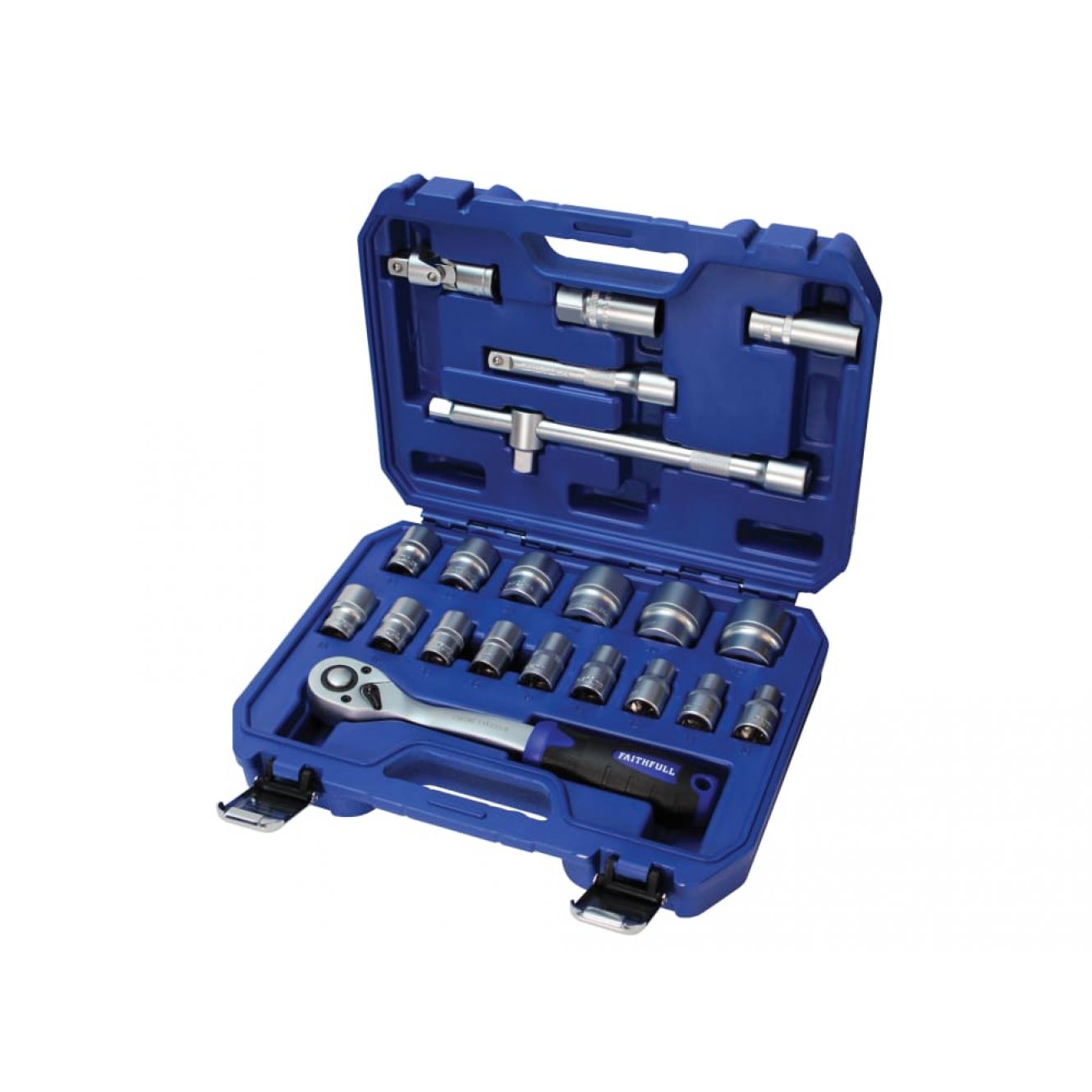 Socket Set of 22 Metric 1/2in Drive FAISOC1222MN