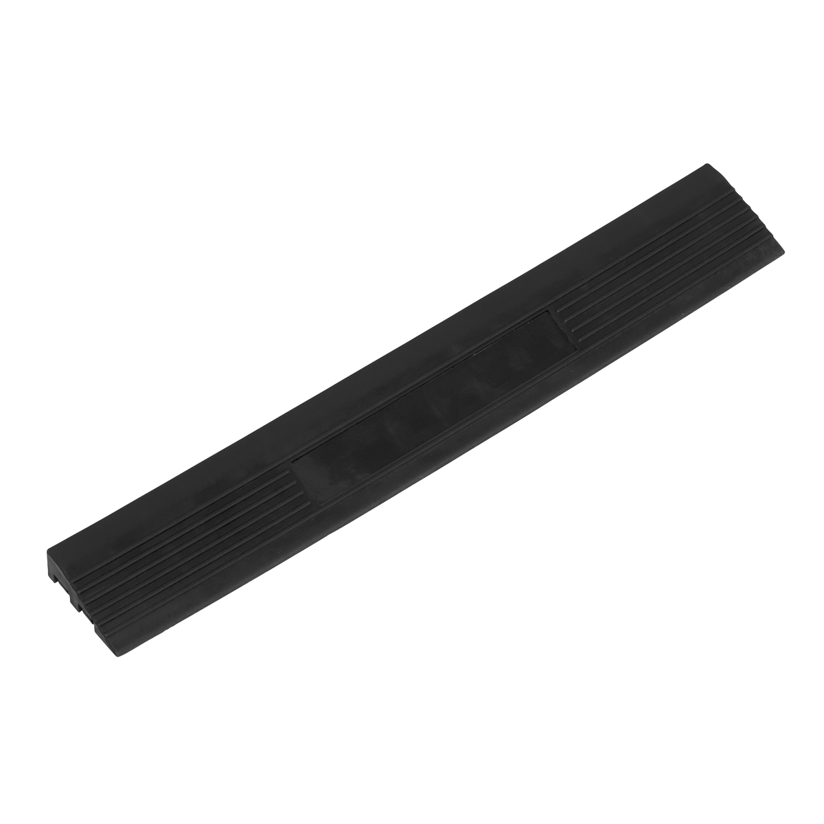 Polypropylene Floor Tile Edge 400 x 60mm Black Male - Pack of 6 FT3EBM