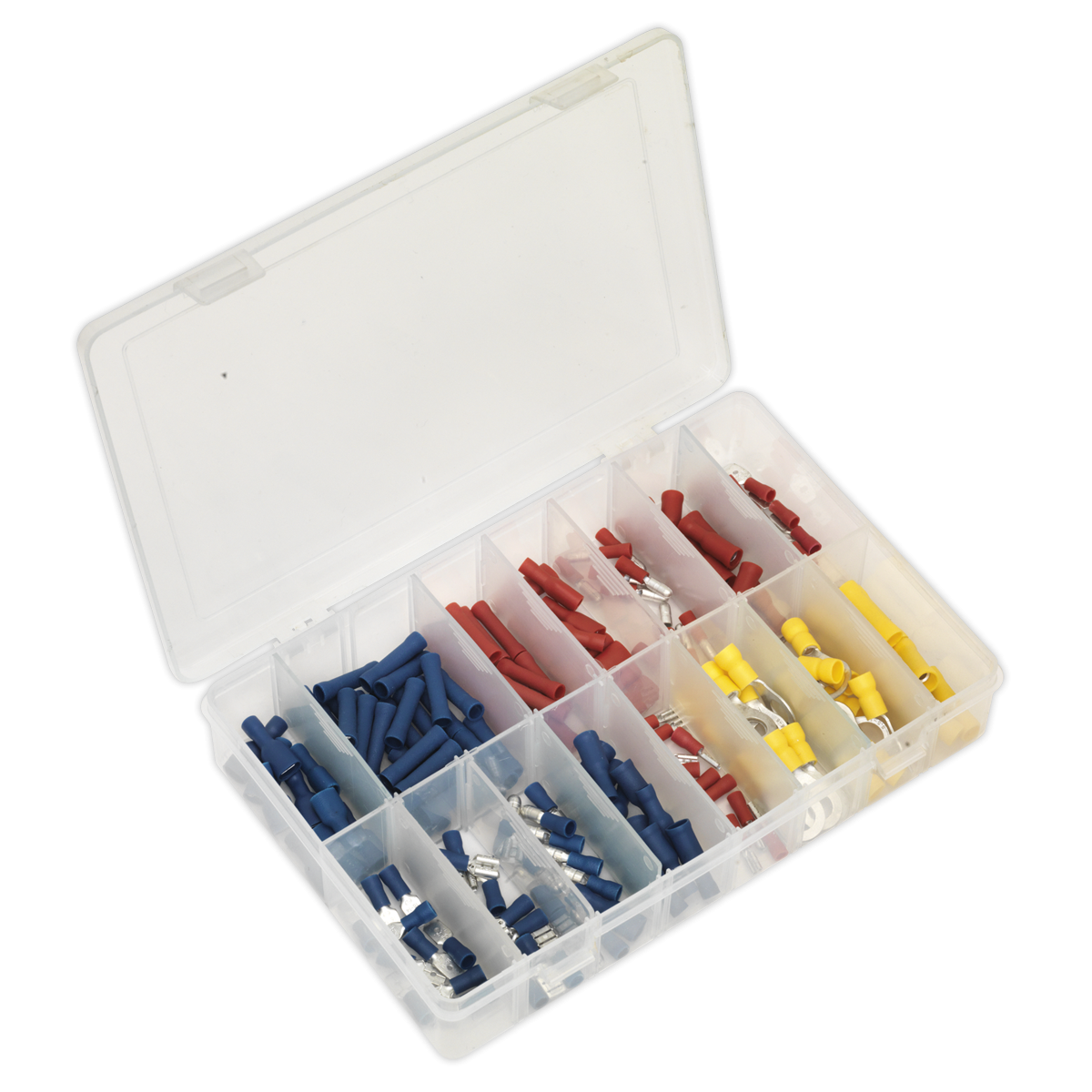 Crimp Terminal Assortment 200pc Blue, Red & Yellow AB038MT