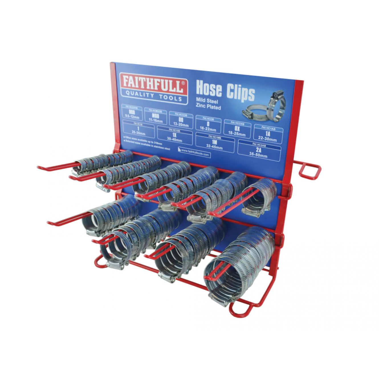 Hoseclip Display C/W Stock 100Pc FAIHCDISP