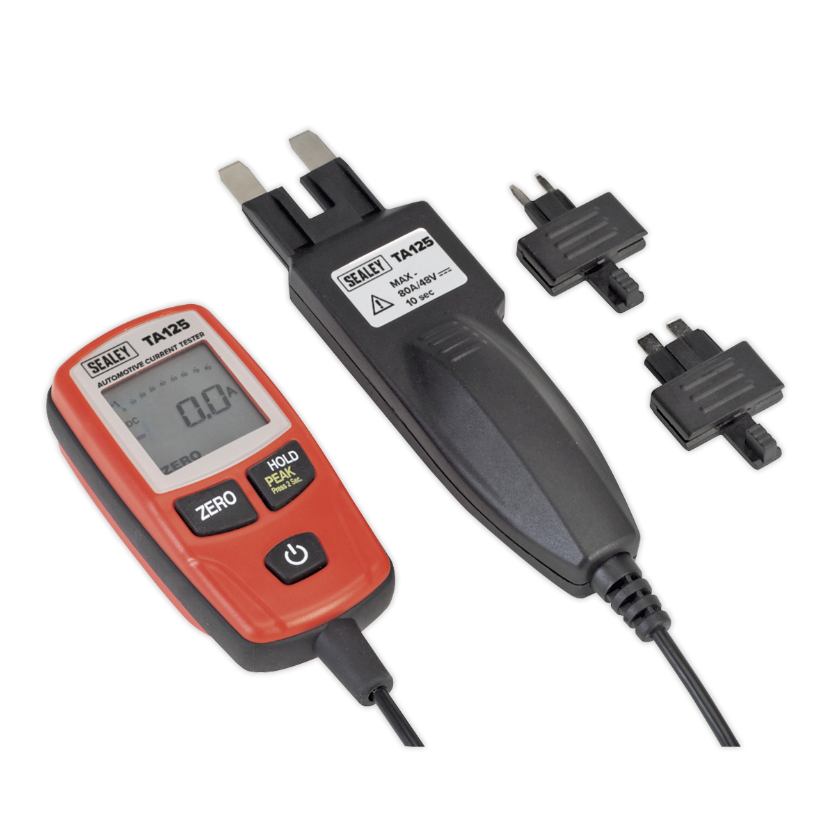 Automotive Current Tester 80A - Mini, Standard & Maxi Blade Fuses TA125