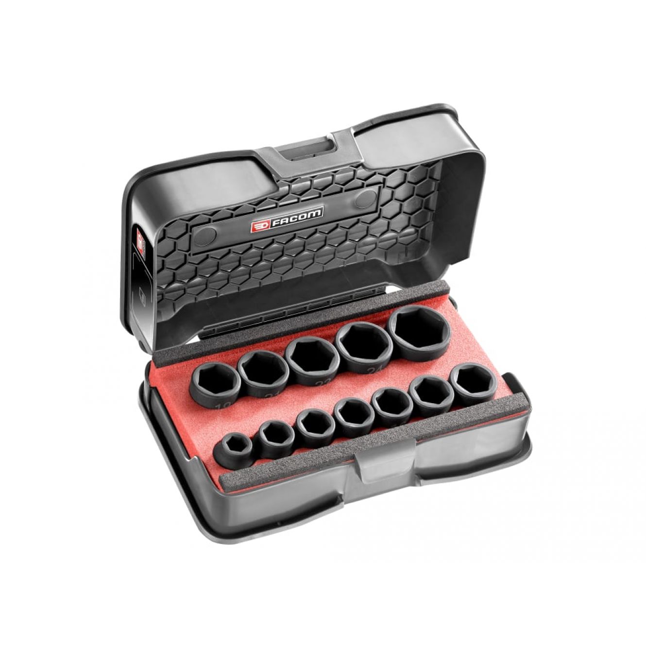 6-Point Stubby Impact Socket Set, 12 Piece FCMNSSJ12PB