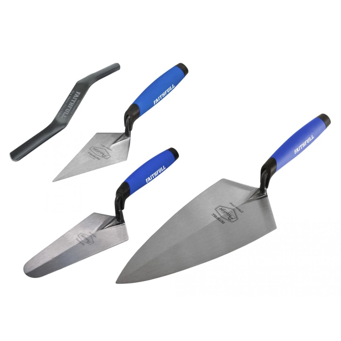 Prestige Professional Brick Trowel Set, 4 Piece FAIPTFSET4