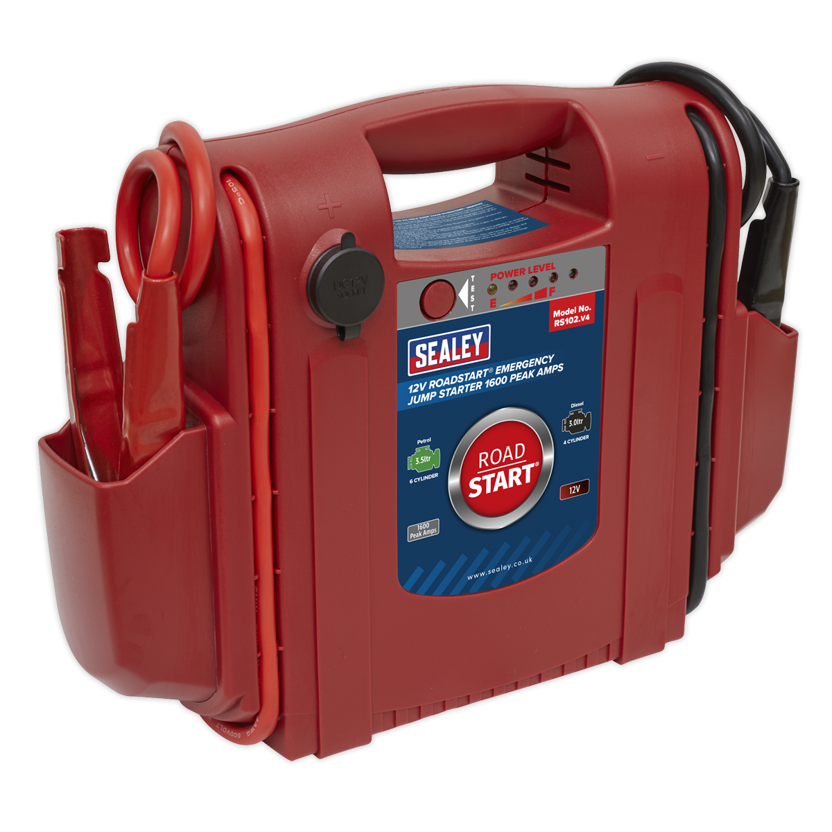 RoadStart® Emergency Jump Starter 12V 1600 Peak Amps RS102