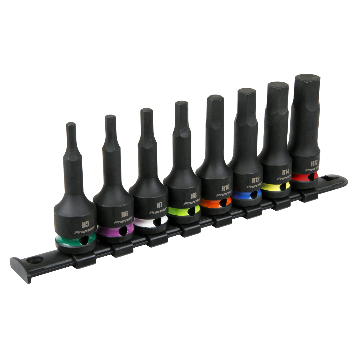 Hex Impact Socket Bit Set 8pc 1/2"Sq Drive AK56001