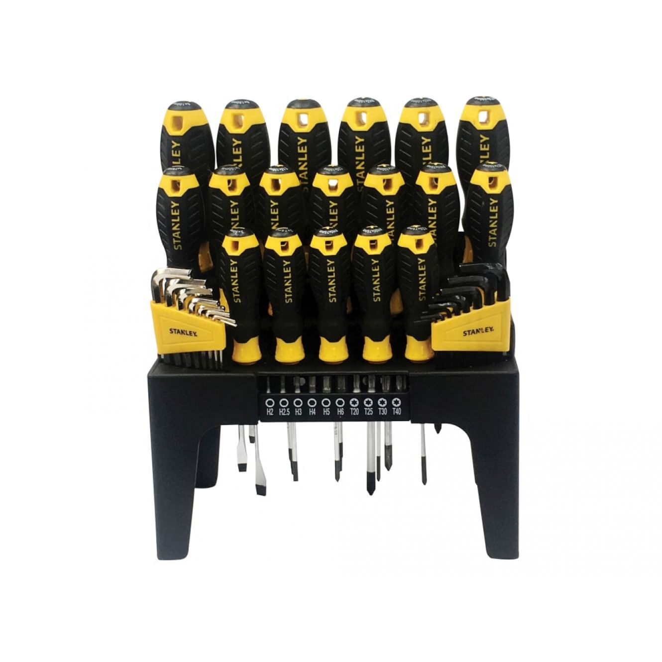 Screwdriver Set in Rack, 44 Piece STA074958