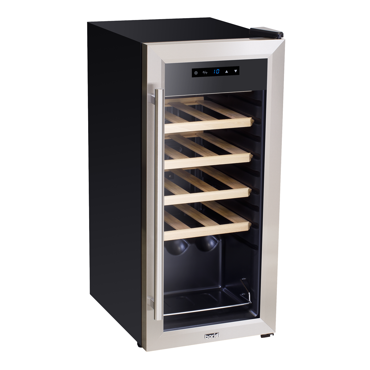 Baridi 18 Bottle Wine Fridge Cooler & Touch Control, LED Light, Stainless Steel DH29