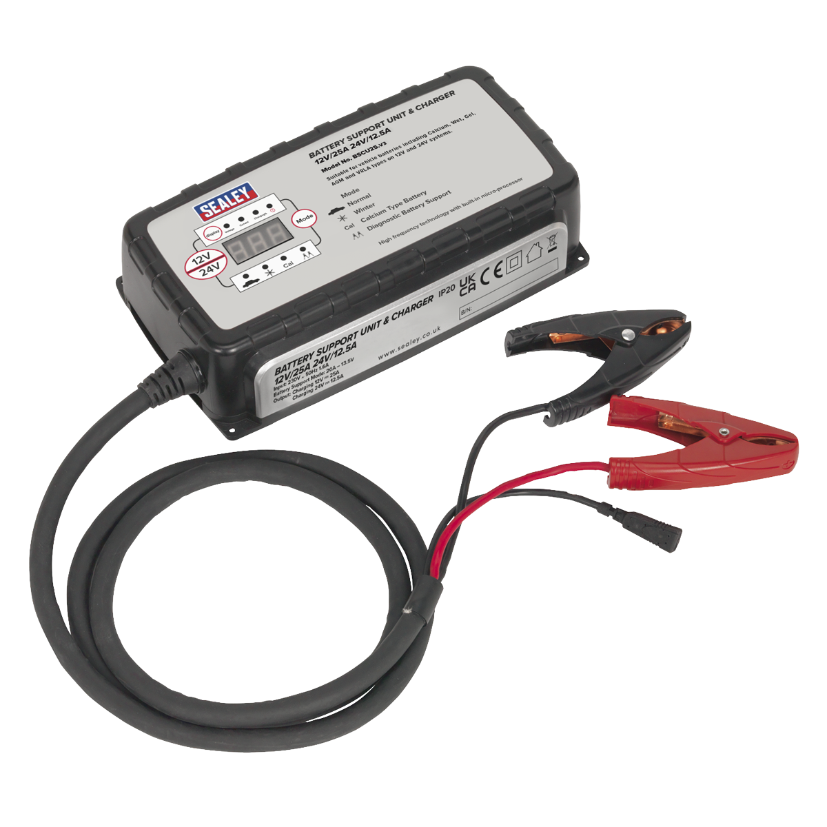 Battery Support Unit & Charger 12V-25A/24V-12.5A BSCU25