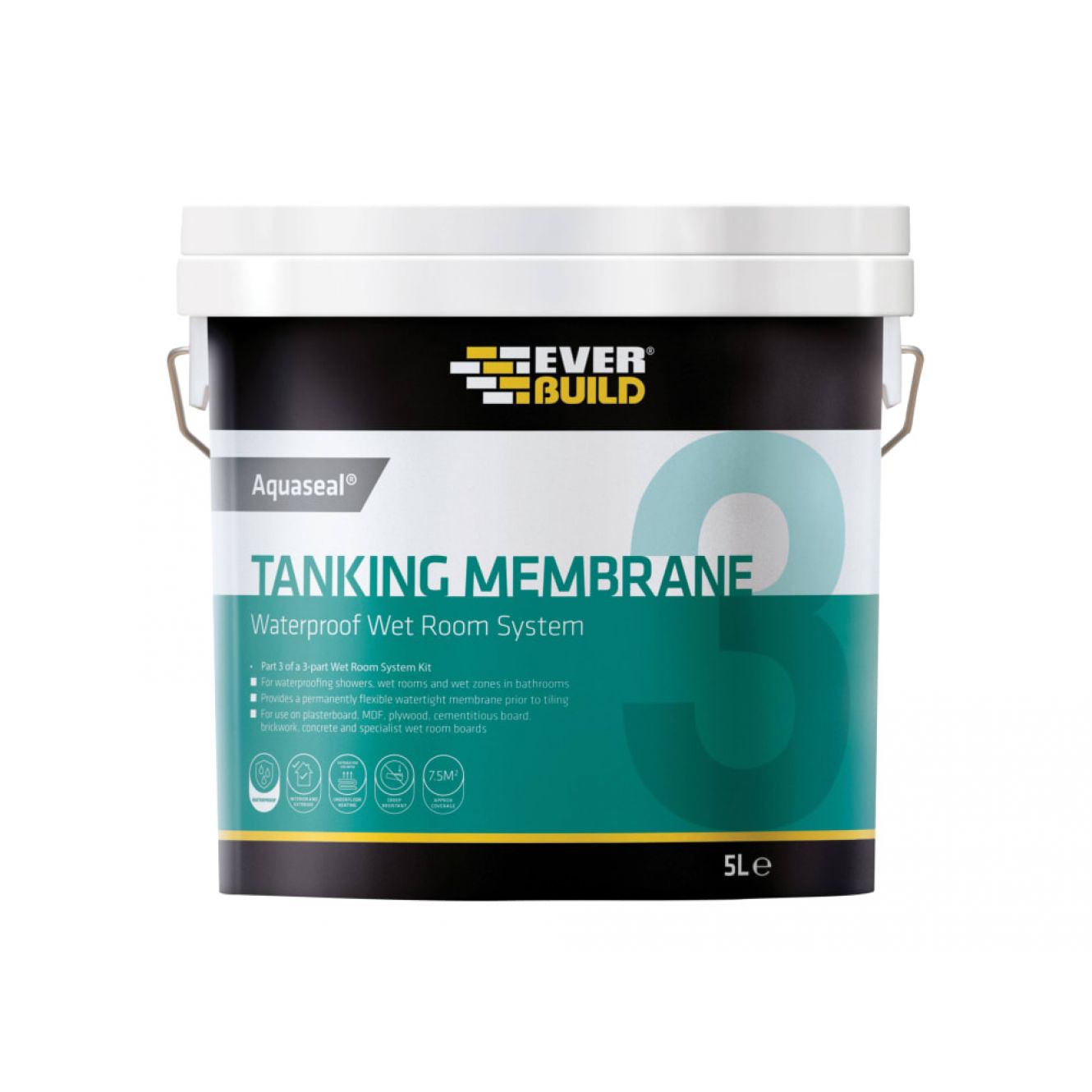 Aquaseal Waterproof Tanking Membrane 5 litre EVBAQWPTM