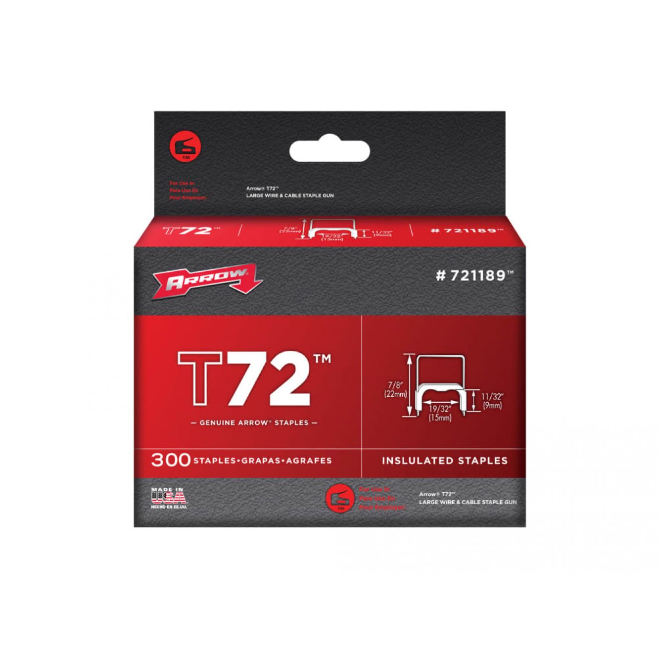 T72 Insulated Staples