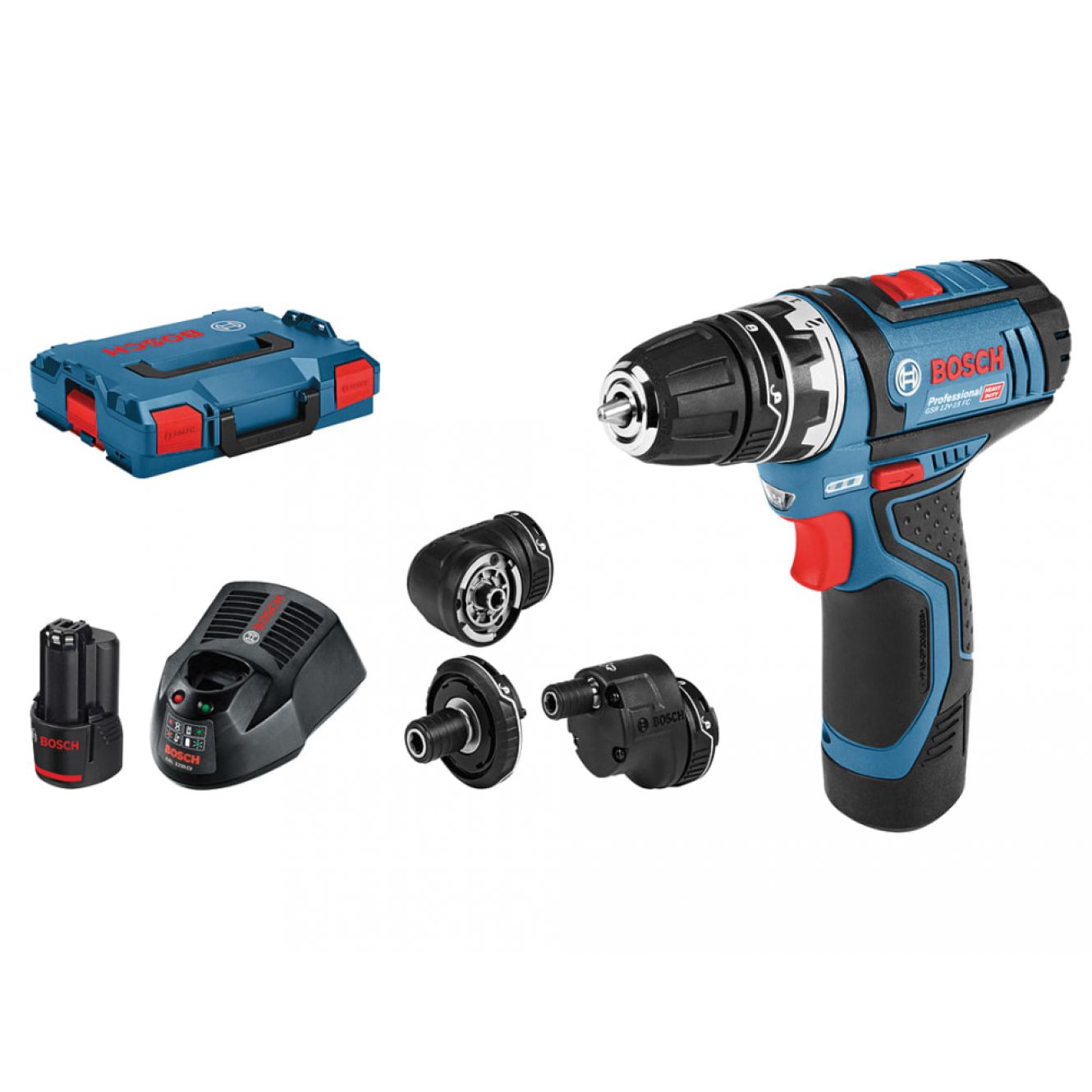 GSR 12V-15 Drill Driver with GFA12 Accessory Set 12V 2 x 2.0Ah Li-ion BSHGSRGFA12