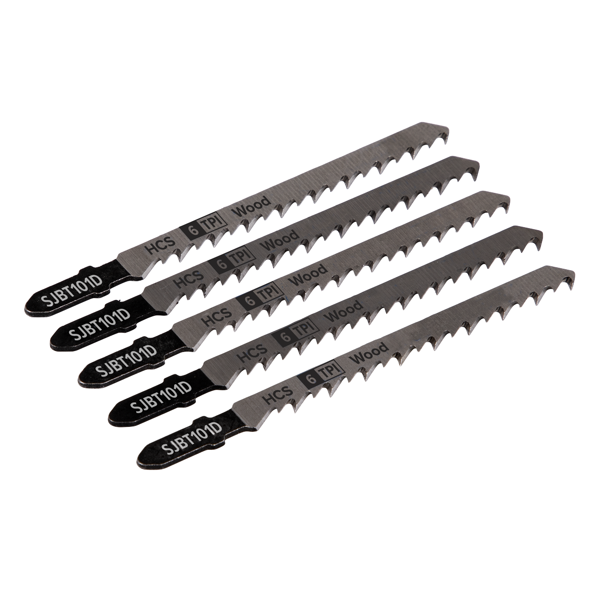 Jigsaw Blade Hard Wood 100mm 6tpi - Pack of 5 SJBT101D