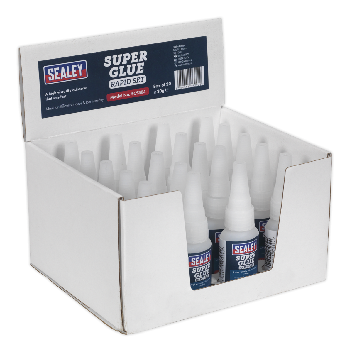 Super Glue Rapid Set 20g Pack of 20 SCS304
