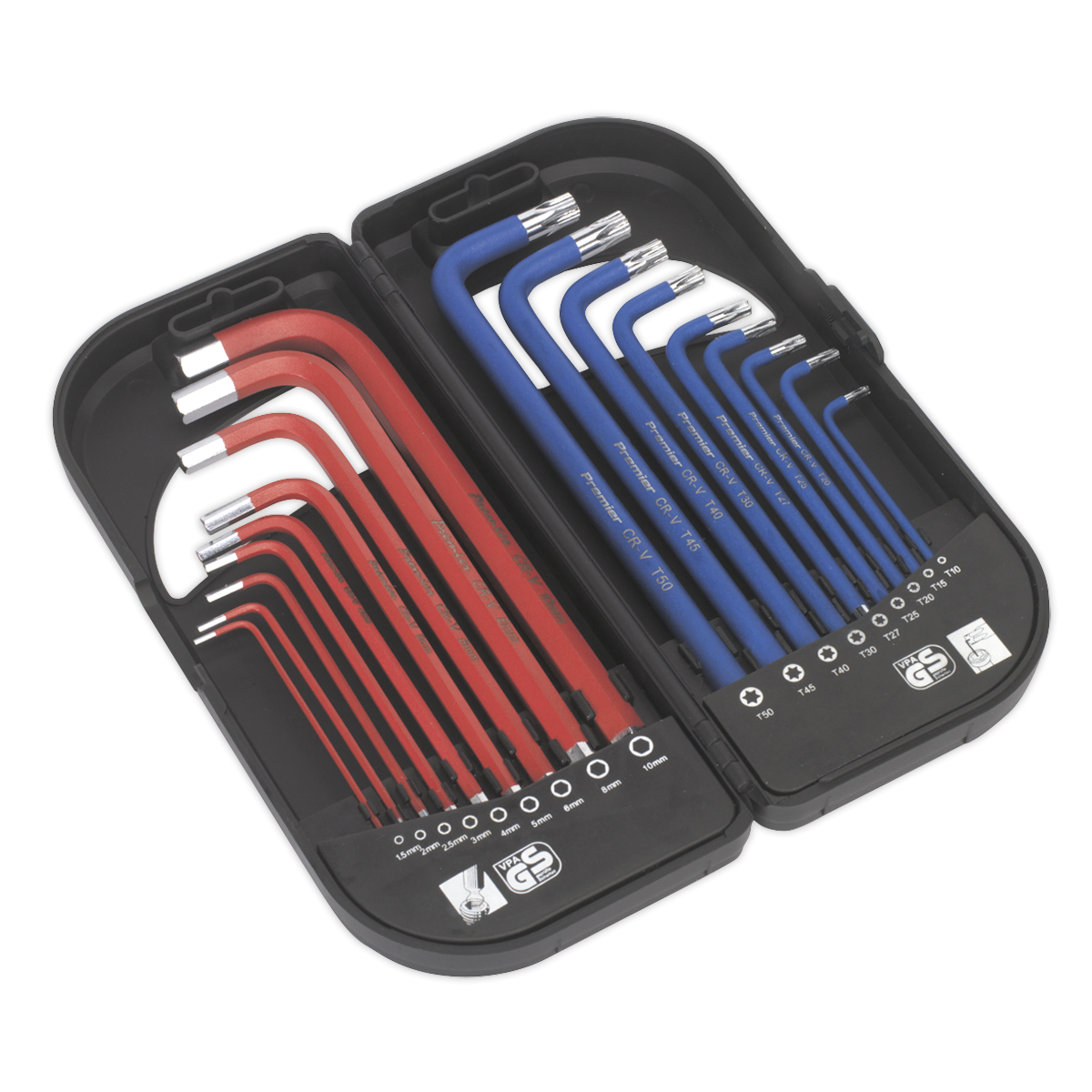 TRX-Star* & Ball-End Hex Key Set 18pc Long Anti-Slip AK7176