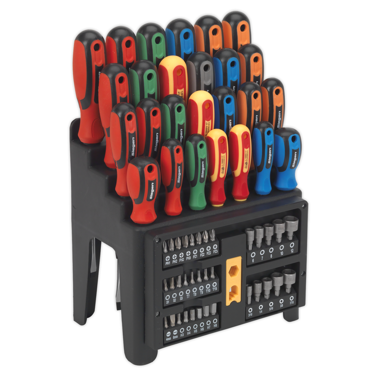 Screwdriver, Bit & Nut Driver Set 61pc S01152