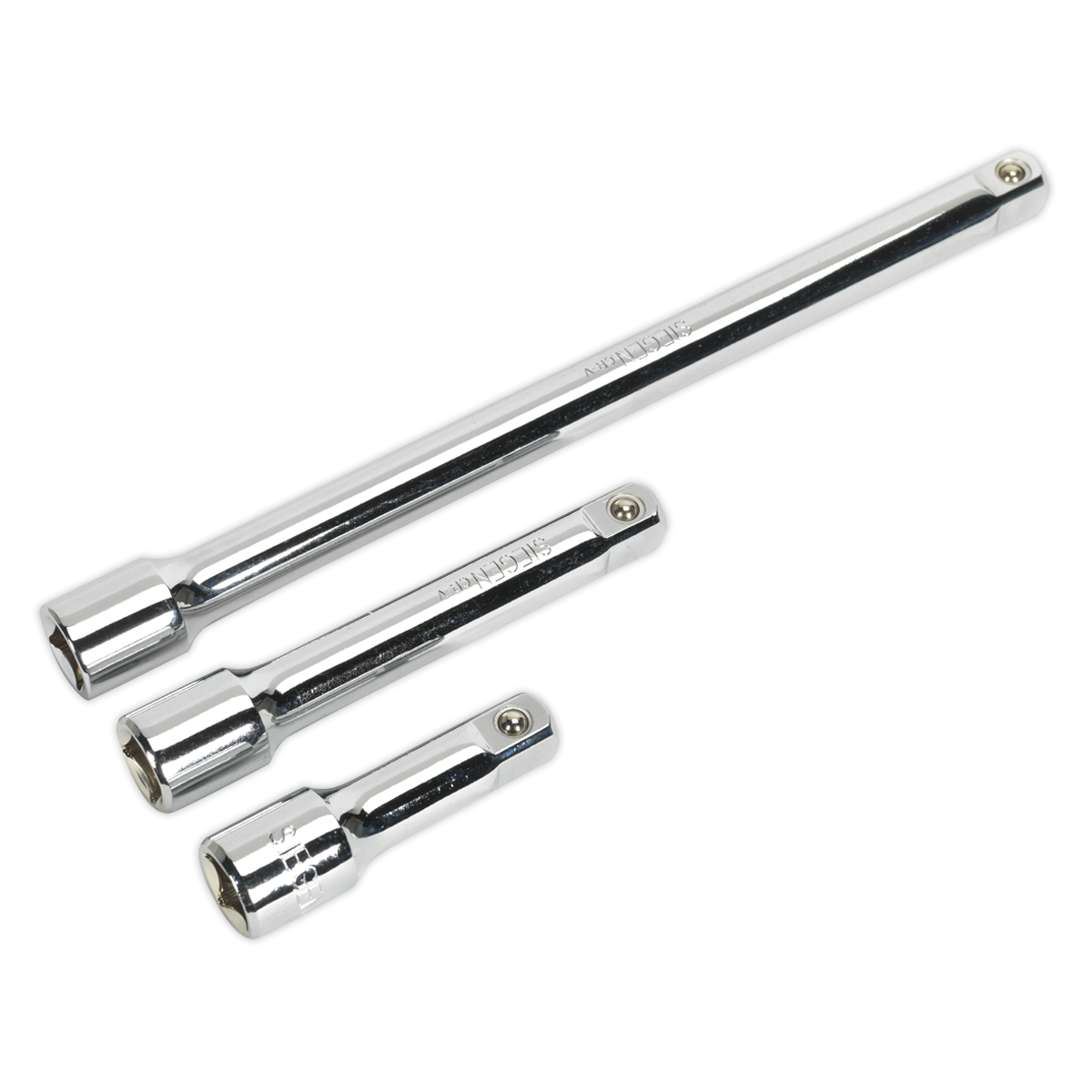 Extension Bar Set 3pc 1/2"Sq Drive S0720
