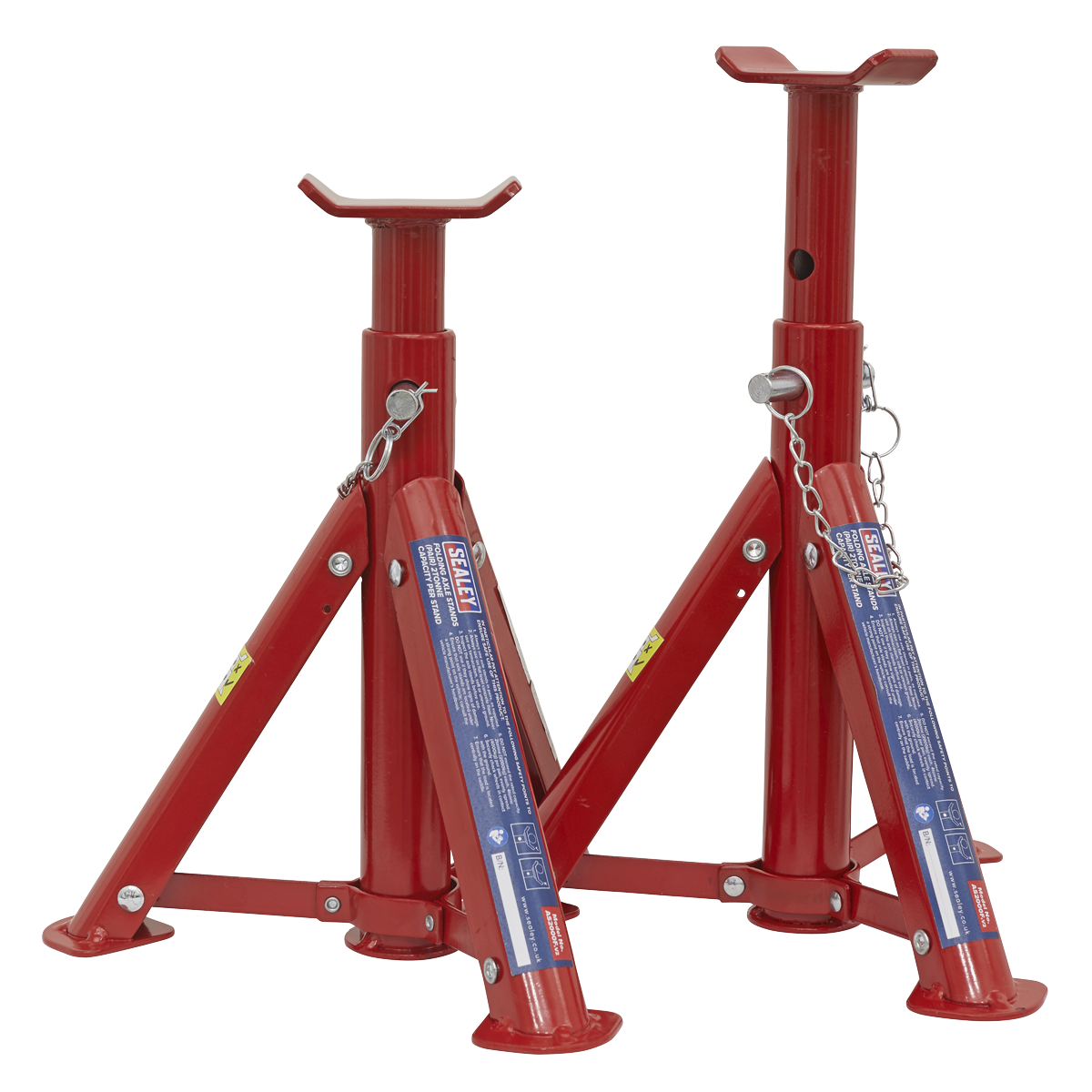 Axle Stands (Pair) 2 Tonne Capacity per Stand - Folding Type AS2000F