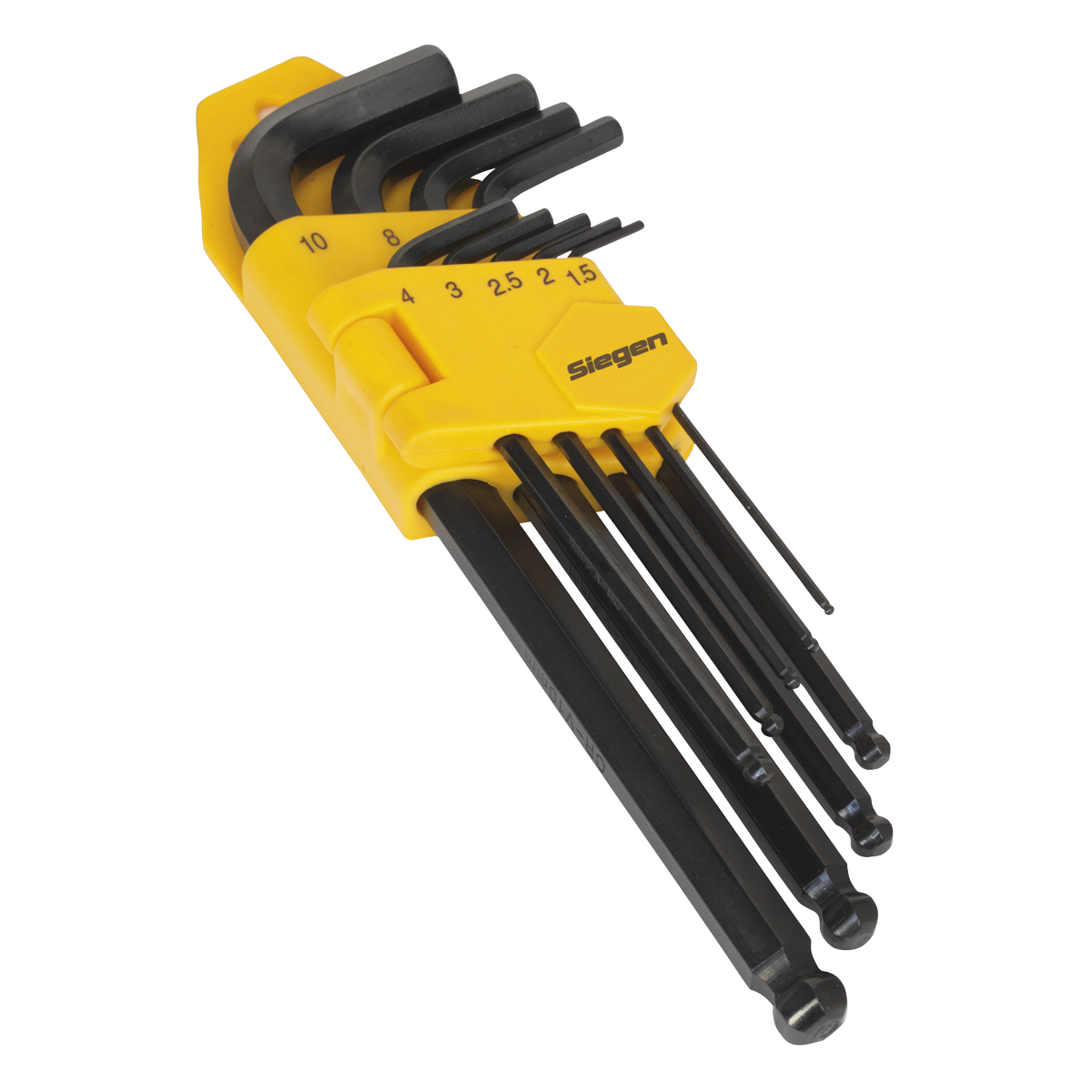 Ball-End Hex Key Set 9pc Long Metric S01093