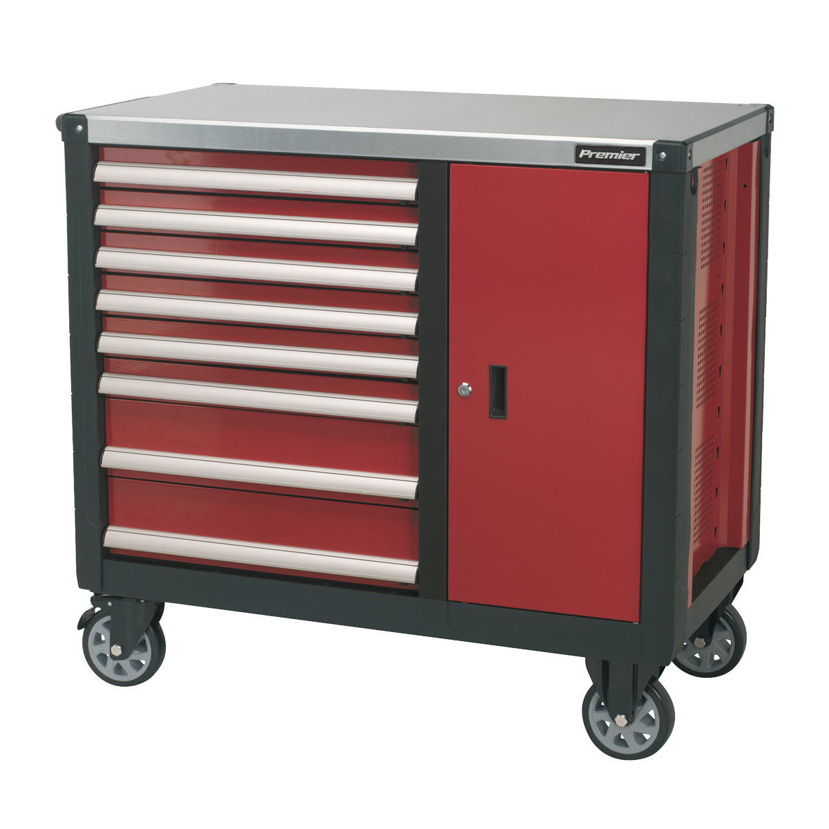 Mobile Workstation 8 Drawer with Ball-Bearing Slides AP2418