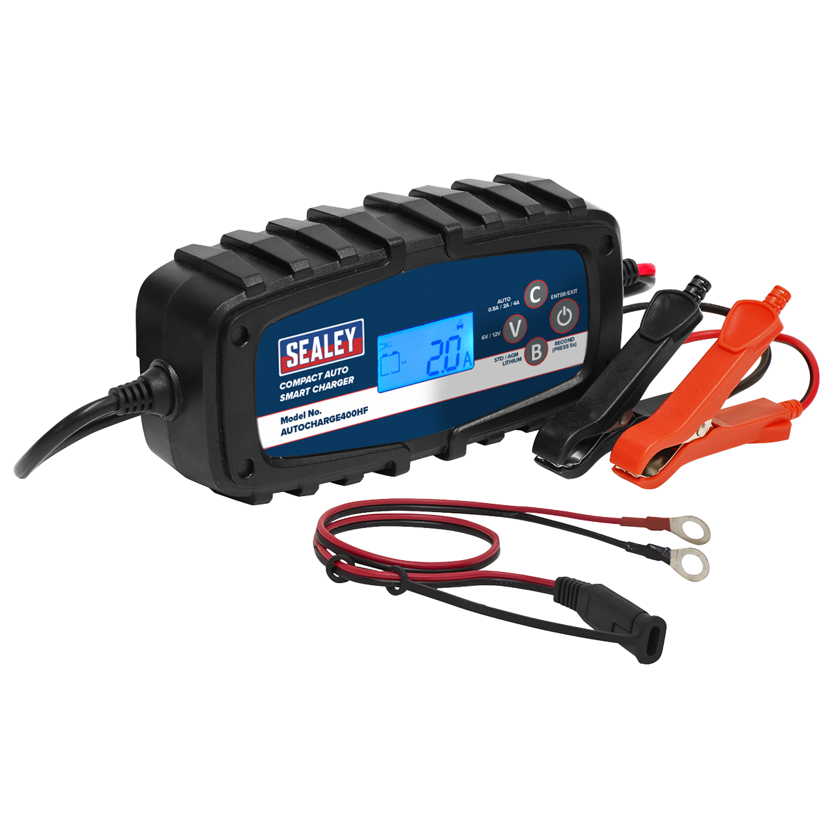 Compact Auto Smart Charger & Maintainer 4A 6/12V AUTOCHARGE400HF