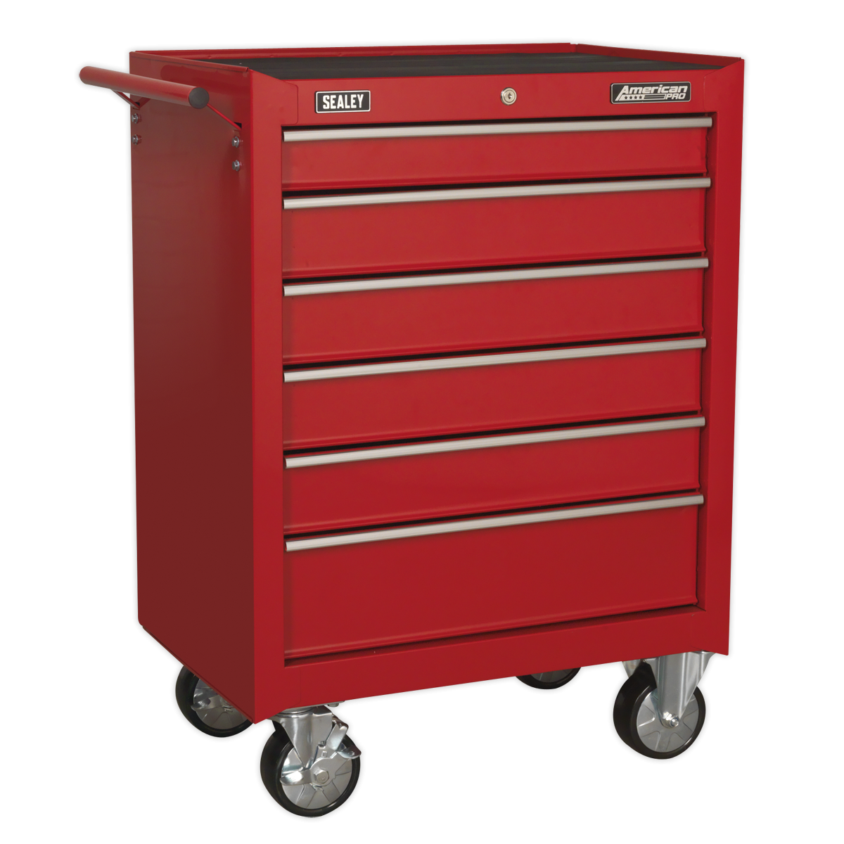 Rollcab 6 Drawer with Ball-Bearing Slides - Red AP226