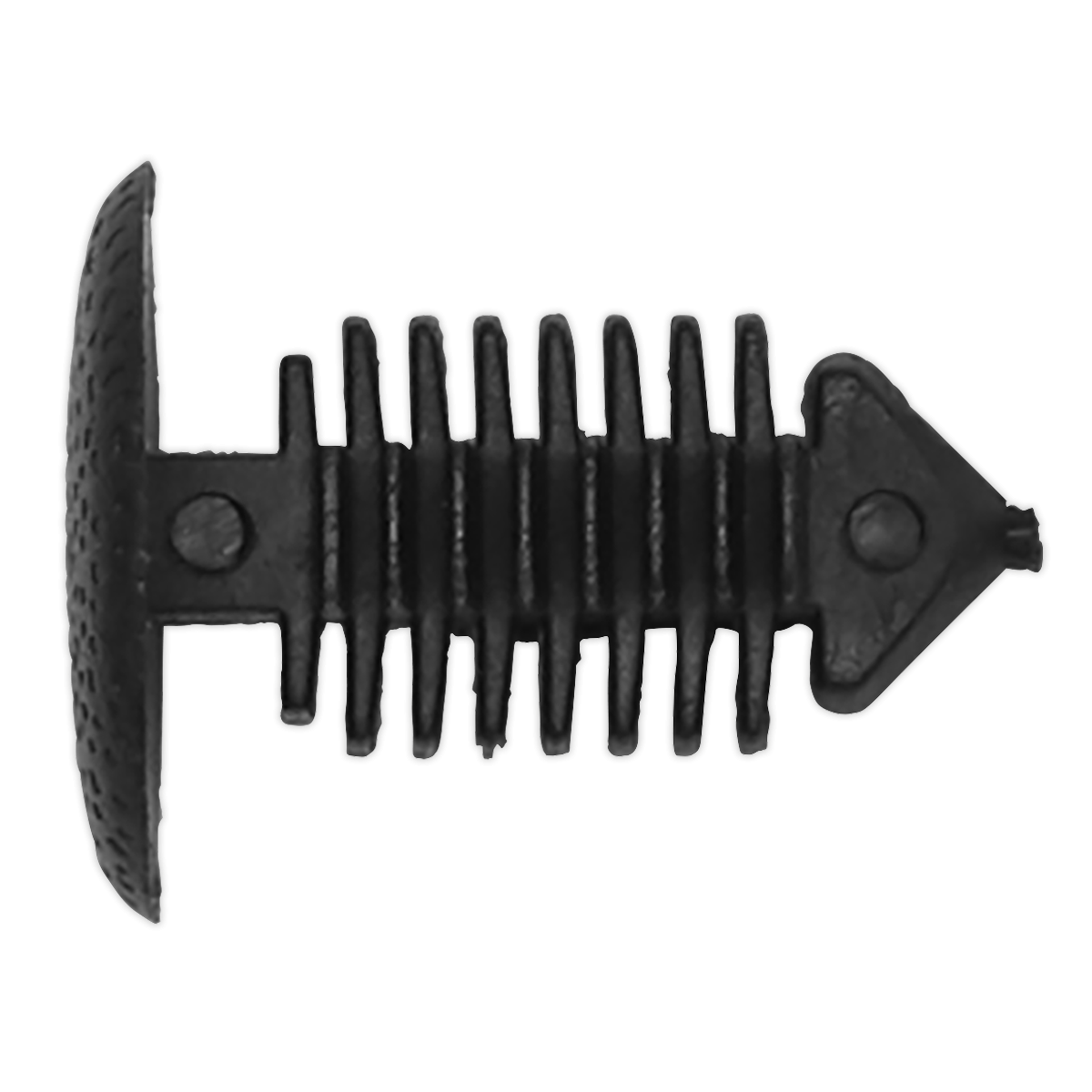 Fir Tree Clip, Carpet/Trim, Black, Ø14mm x 18mm, GM - Pack of 20 TCFT1418