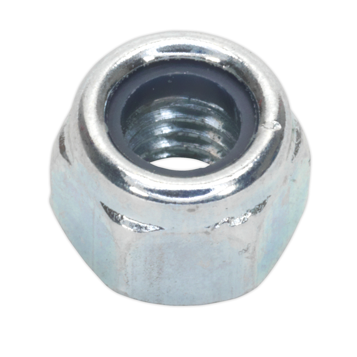 Nylon Locknut M6 Zinc Pack of 100 NLN6